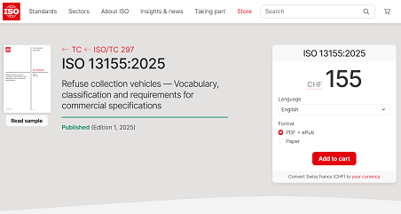 历史性突破 | 必一运动Bsports环境主导！首个由中国企业牵头编制的环卫装备ISO国际标准正式发布！